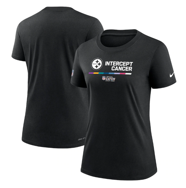 Women's Pittsburgh Steelers 2022 Black Crucial Catch Performance T-Shirt(Run Small) Women's Pittsburgh Steelers 2022 Black Crucial Catch Performance T-Shirt(Run Small)